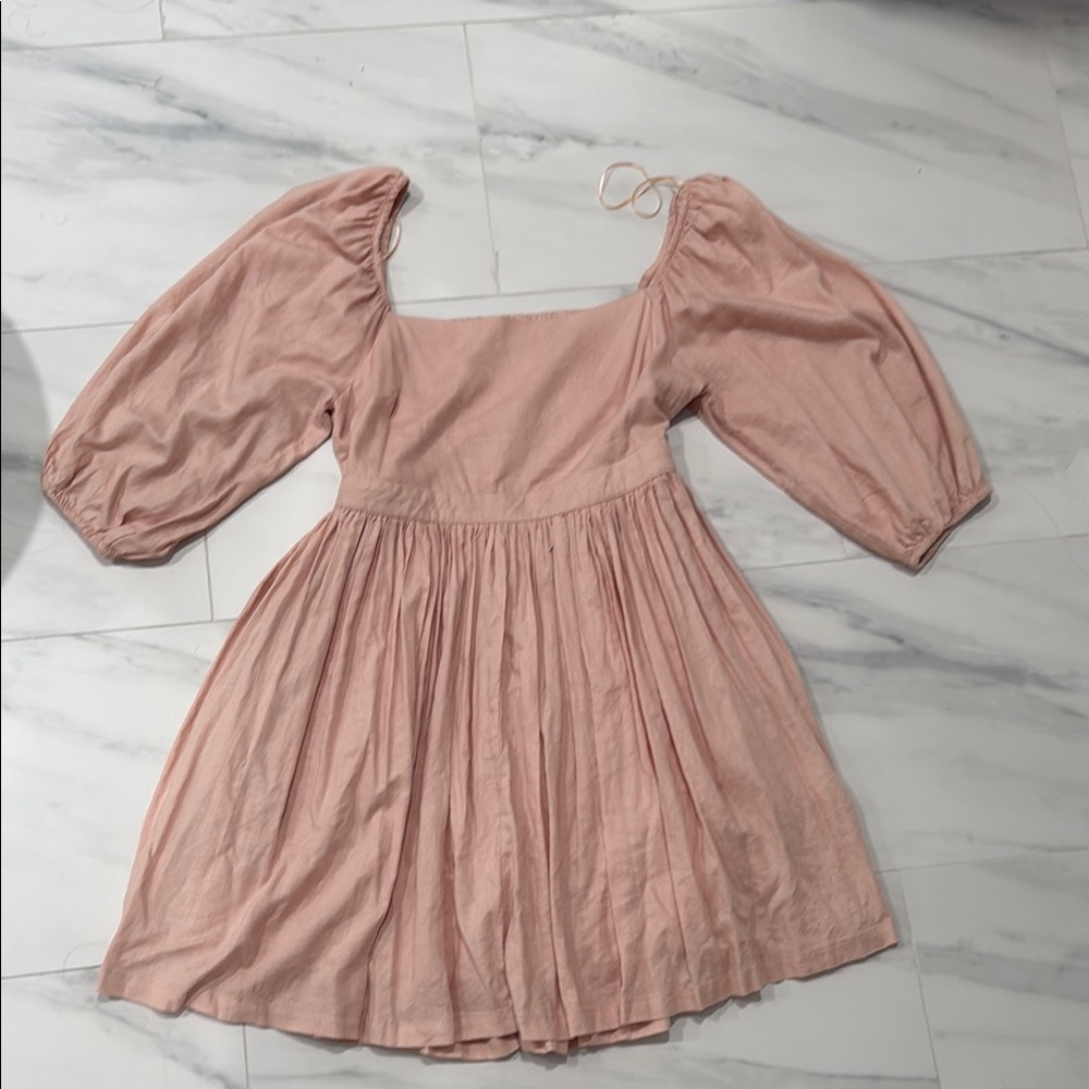 Boho style pink dress